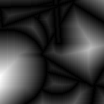 Boundary distance map