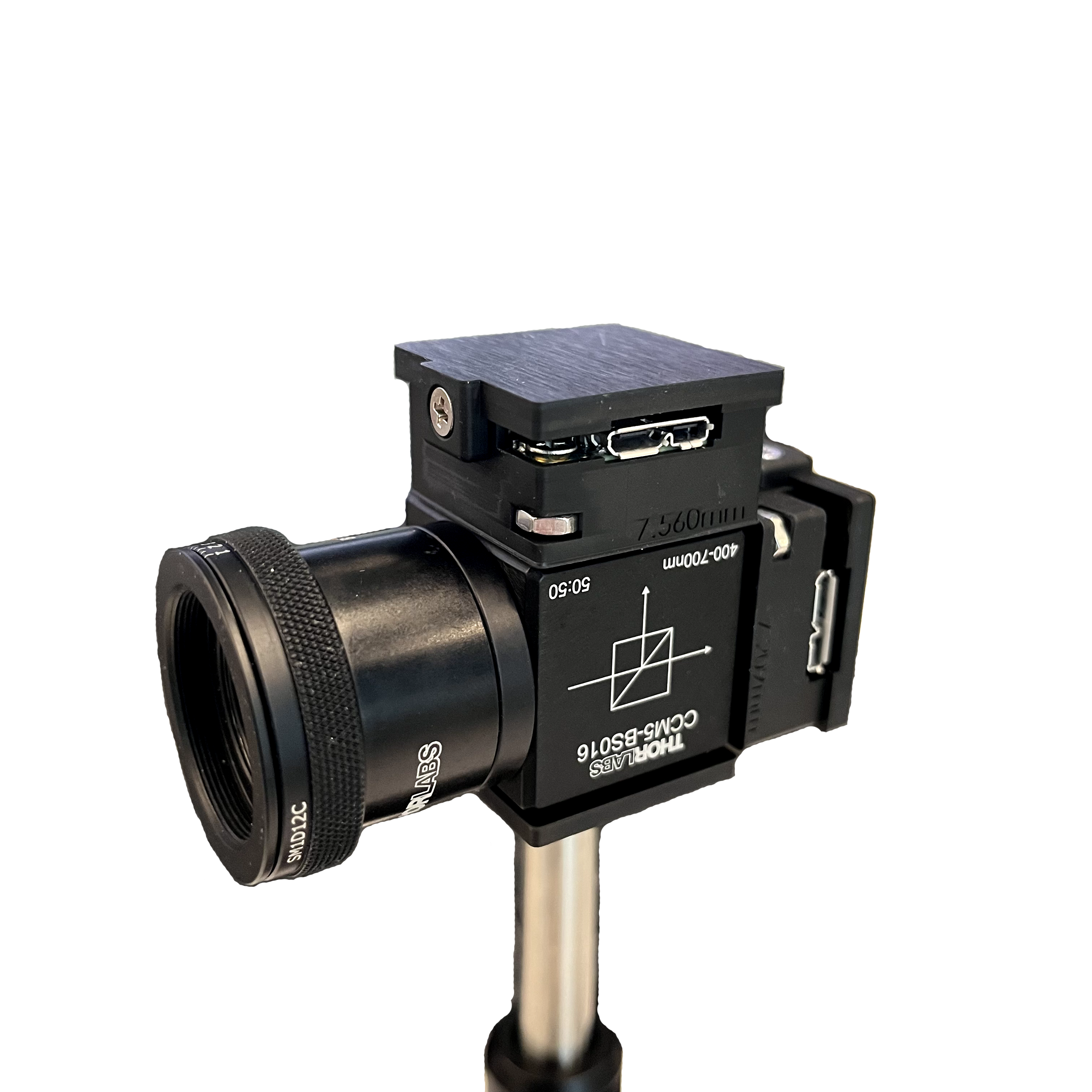 Camera setup with beamsplitter
